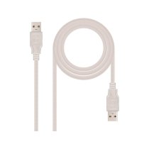 cable usb nanocable 20 tipo am-am color gris longitud 1 m