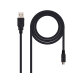 Cable usb nanocable 2.0 tipo a/m-micro usb b/m color negro longitud 1,8 m