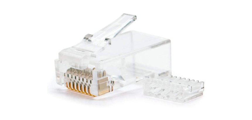 Conector nanocable rj45 8 hilos categoria 6
