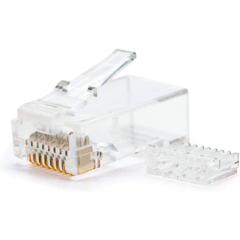 Conector nanocable rj45 8 hilos categoria 6