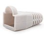 Funda protectora de cable nanocable rj45 color color gris