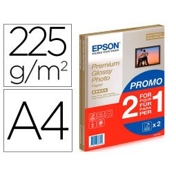 Epson Premium Glossy Photo Paper - A4 - 2 x 15 Hojas