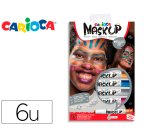 Barra de maquillaje carioca mask up metallic caja de 6 colores surtidos