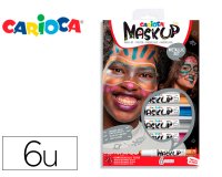Barra de maquillaje carioca mask up metallic caja de 6 colores surtidos