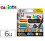 Rotulador carioca metallic punta maxi 6 mm caja de 6 unidades colores surtidos