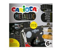 Set de dibujo carioca metallic pop up card creator 3d 17 piezas
