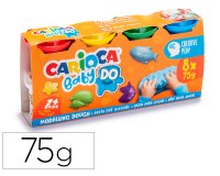 Pasta de modelar carioca baby dough bote 75 g set de 8 colores surtidos