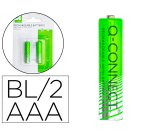 Pilas recargables AAA q-connect- Blíster de 2