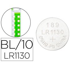 Pila q-connect tipo boton alcalina lr54 1.5v blister de 10 unidades