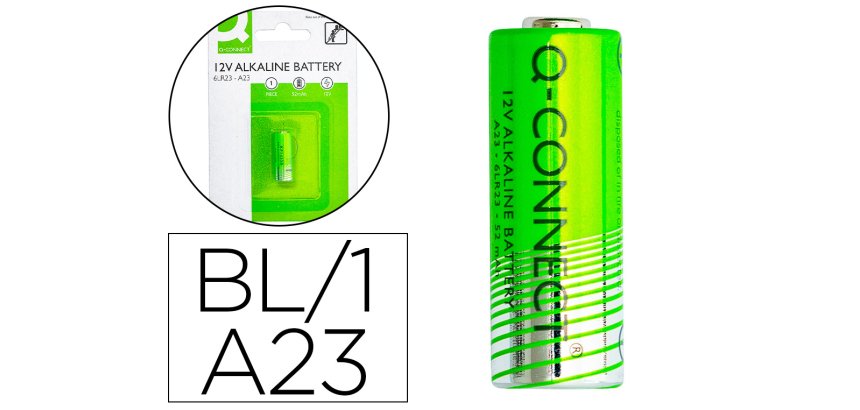 Pila q-connect alcalina ag23 6lr23 12v blister de 1 unidad