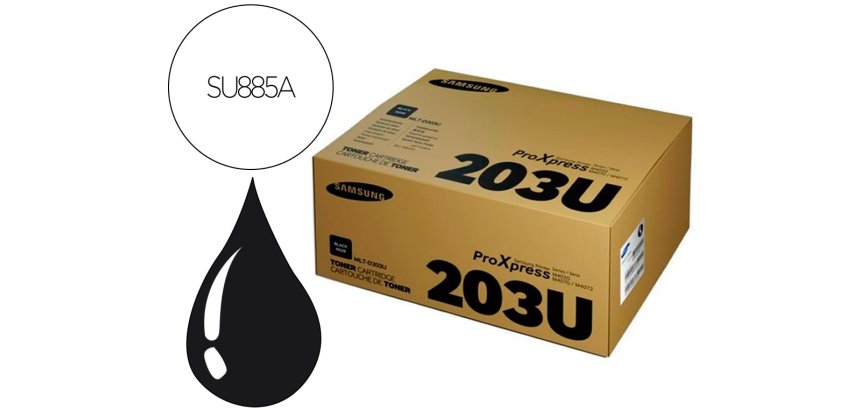 Toner samsung laser mlt-d203e sl-m4020nd / sl-m4070fr negro 10000 paginas