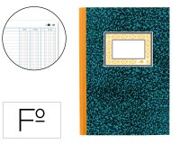 Libro liderpapel folio cartone 100 hojas cuentas corrientes debe haber y saldo