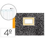 Libro liderpapel cuarto apaisado cartone 100 hojas cuentas corrientes debe haber y saldo