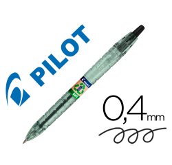 Boligrafo pilot ecoball plastico reciclado tinta aceite punta de bola 1 mm color negro