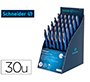 Roller schneider one hybrid punta conica 0,5 mm expositor de 30 unidades colores surtidos 168x315x218 mm
