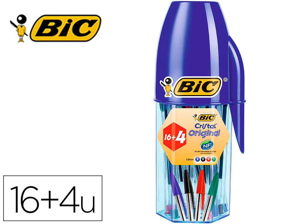 Set de 15 bolígrafos Cristal Bic – colores surtidos