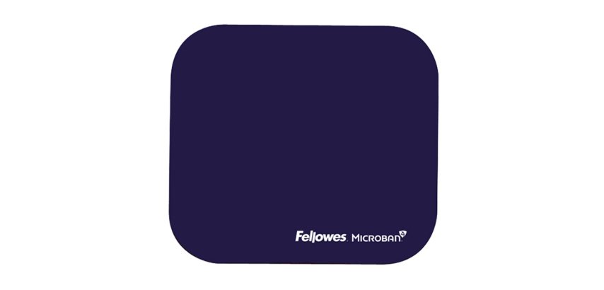 Alfombrilla para raton fellowes con proteccion microban color azul 226x192x3 mm