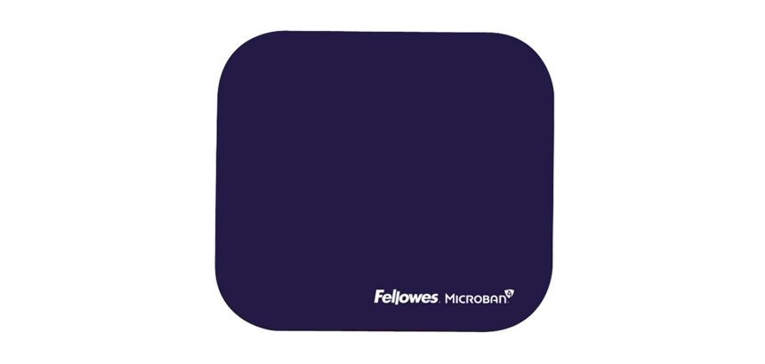 Alfombrilla para raton fellowes con proteccion microban color azul 226x192x3 mm