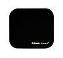 Alfombrilla para raton fellowes con proteccion microban color negro 226x192x3 mm
