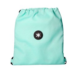 Mochila saco plano antartik bolsillo interior con cremallera color verde menta 350x400 mm