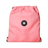 Mochila saco plano antartik bolsillo interior con cremallera color coral 350x400 mm