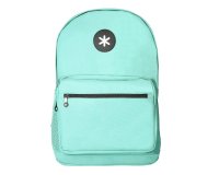 Mochila antartik con asa y bolsillo frontal con cremallera color verde menta 320x140x430 mm