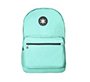 Mochila antartik con asa y bolsillo frontal con cremallera color verde menta 320x140x430 mm