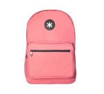 Mochila antartik con asa y bolsillo frontal con cremallera color coral 320x140x430 mm