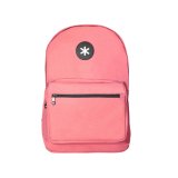 Mochila antartik con asa y bolsillo frontal con cremallera color coral 320x140x430 mm