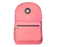 Mochila antartik con asa y bolsillo frontal con cremallera color coral 320x140x430 mm