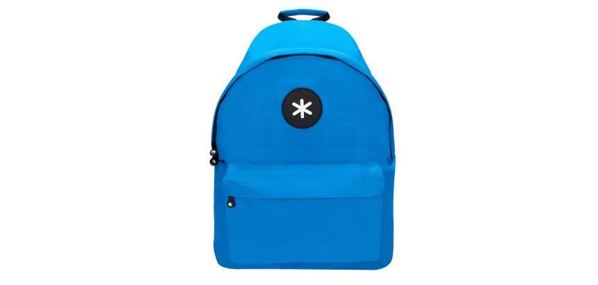 Mochila antartik con asa y bolsillos con cremallera color azul 310x160x410 mm