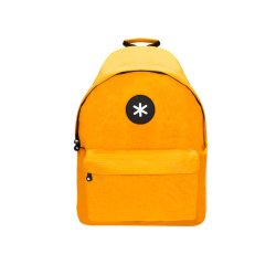 Mochila antartik con asa y bolsillos con cremallera color mostaza 310x160x410 mm