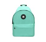 Mochila antartik con asa y bolsillos con cremallera color verde menta 310x160x410 mm