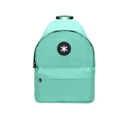 Mochila antartik con asa y bolsillos con cremallera color verde menta 310x160x410 mm