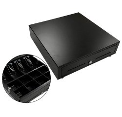 Cajón portamonedas eléctrico negro 41cm