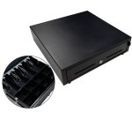 Cajón portamonedas manual negro 41cm