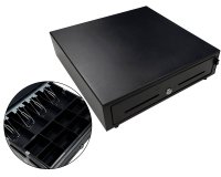 Cajón portamonedas manual negro 41cm