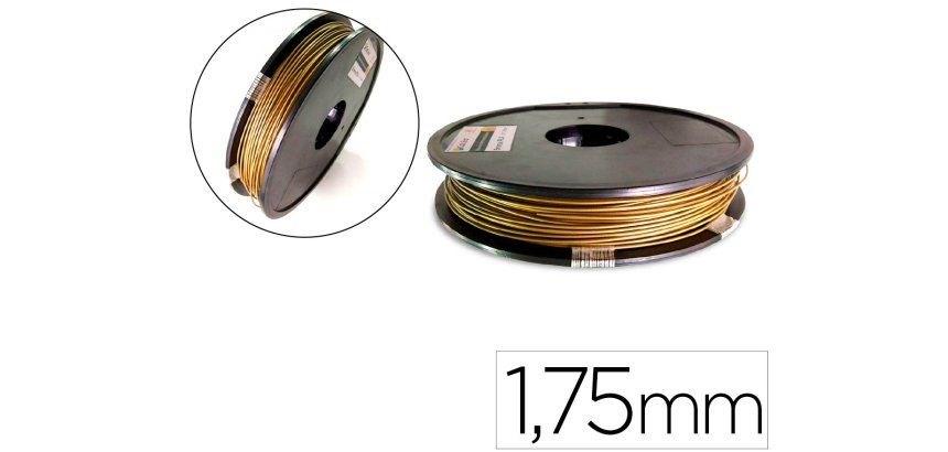 Filamento 3d colido pla 1,75 mm 0,5 kg bronce
