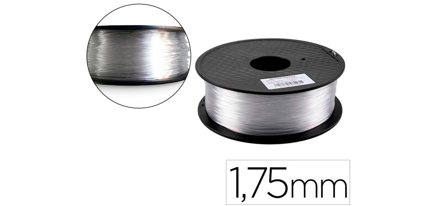 Filamento 3d colido petg 1,75 mm 1 kg transparente