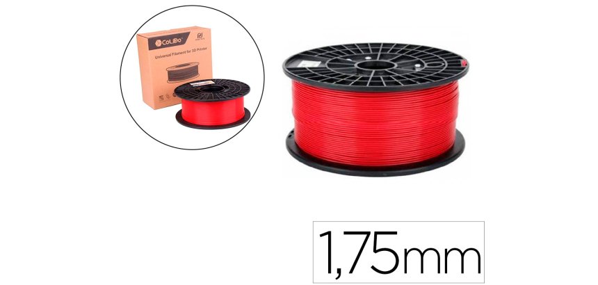 Filamento 3d colido abs gold 1,75 mm 1 kg rojo