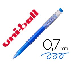 Rotulador uni-ball roller uf-222 tinta gel borrable 0,7 mm azul