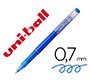 Rotulador uni-ball roller uf-222 tinta gel borrable 0,7 mm azul