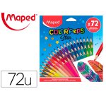 Lapices de colores maped color peps star caja de 72 colores surtidos