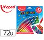 Lapices de colores maped color peps star caja de 72 colores surtidos