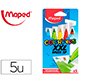 Rotulador maped color peps jumbo punta pincel caja de 5 colores surtidos