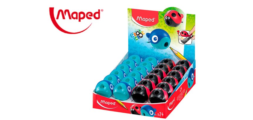 Sacapuntas maped plastico croc croc easy 1 uso con deposito