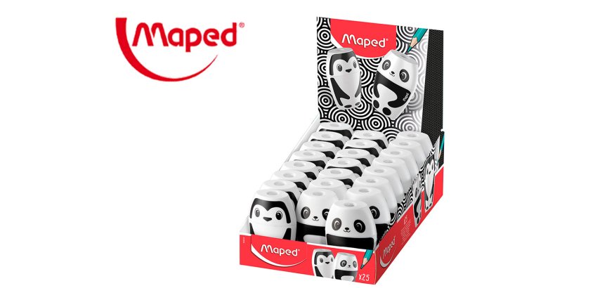 Sacapuntas maped plastico shaker fancy 1 uso con deposito