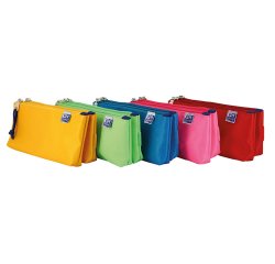Bolso escolar portatodo oxford kangoo kids doble colores surtidos 220x50x100 mm
