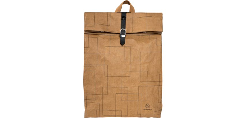 Mochila para portátil imitación cuero vegetal 360x100x450 mm Exacompta