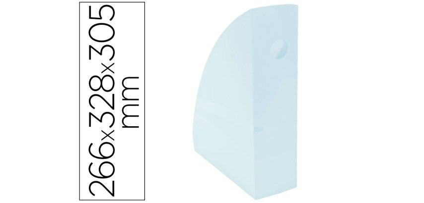 Revistero exacompta aquarel mag-cube azul pastel 266x328x305 mm